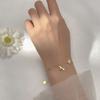 925 Sterling Silver Colored Flower Bee Bracelet Female Sweet Simple Zircon Chain Bracelet