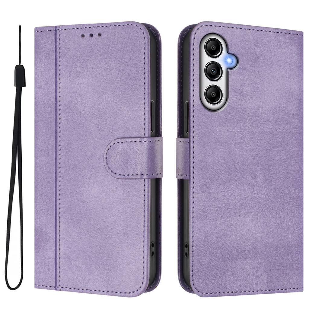 For Samsung Galaxy A54 5G Cases Wallet Stand Retro Texture Leather Phone Cover with Lanyard