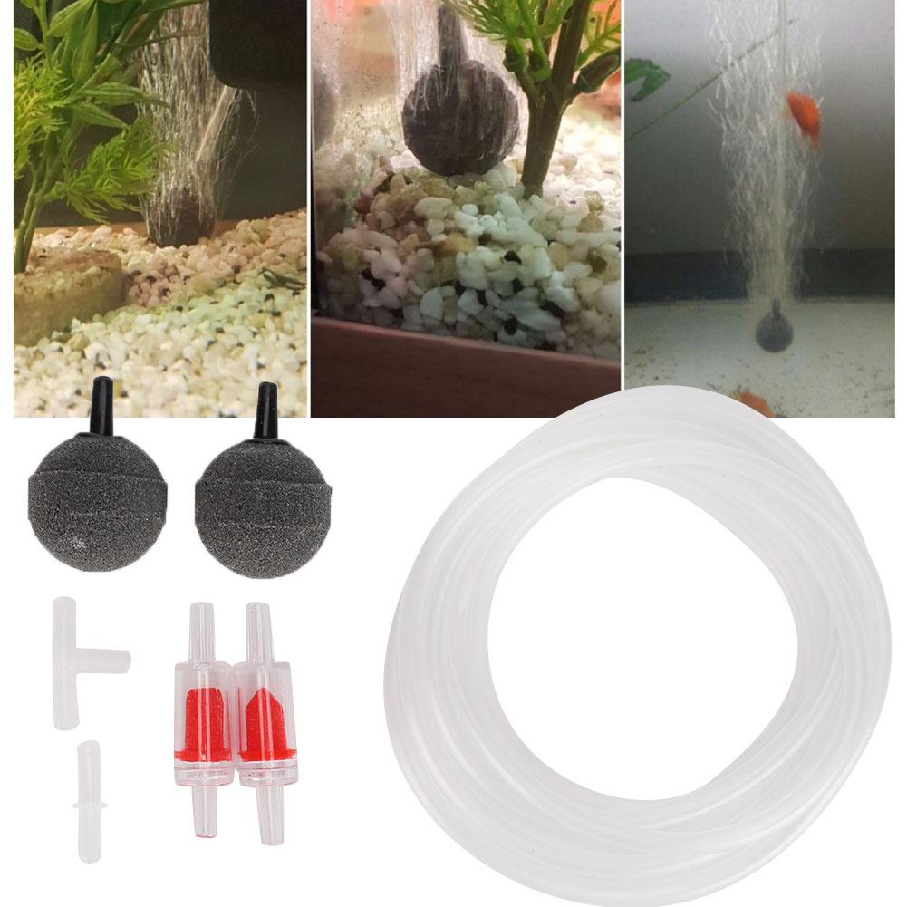 Аксессуары для аквариумного воздушного насоса Присоска Обратный клапан Воздушный камень Комплект из трех шлангов