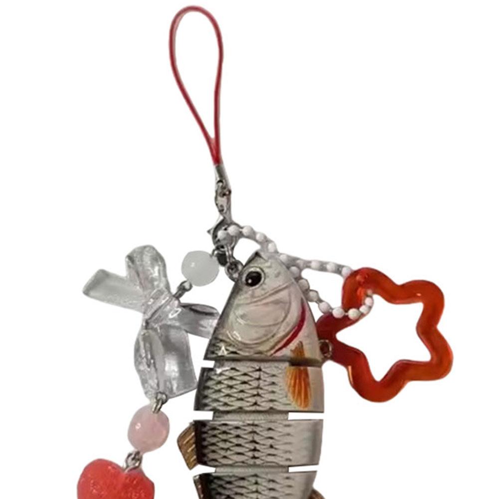 Ручная работа Брелок Рыбка Милый Акриловый Кулон Шнурок для Телефона Креативная Форма Звезды Аксессуар для Сумки Прекрасные Подарки на День Рождения Вечеринку