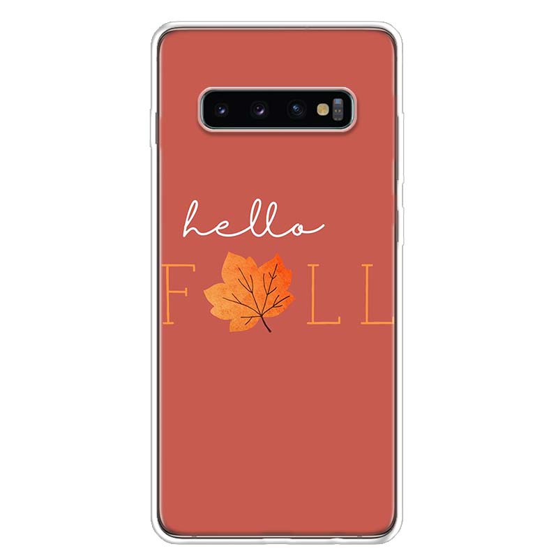 Чехол для телефона «Счастливая осень» с изображением тыквы для Samsung Galaxy S10 Plus S20 FE S21 S22 Ultra S10E S9 S8 + S7 Edge J4