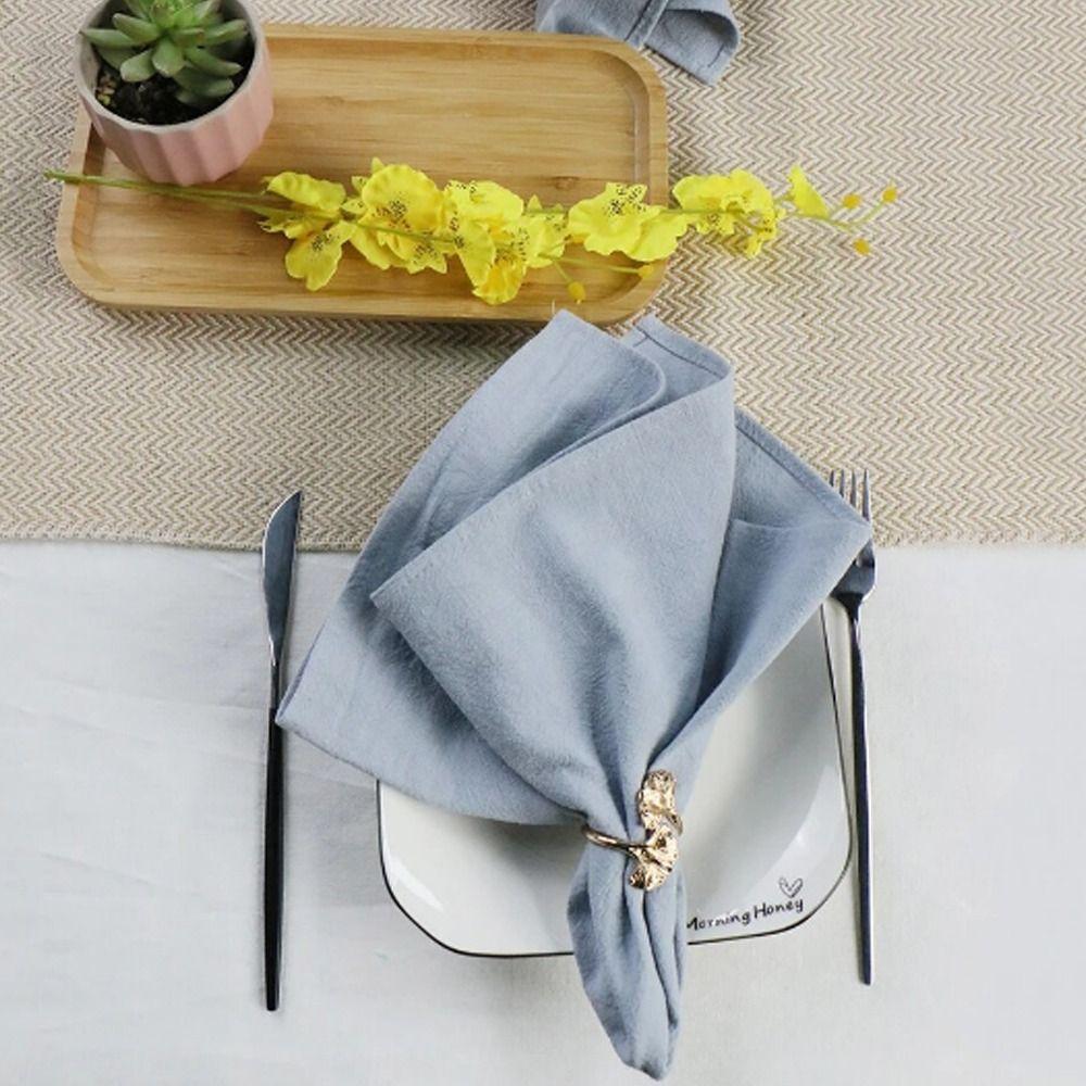Reusable Cotton Linen Napkin Soft Placemat Party Supply Dinner Cloth  Banquet
