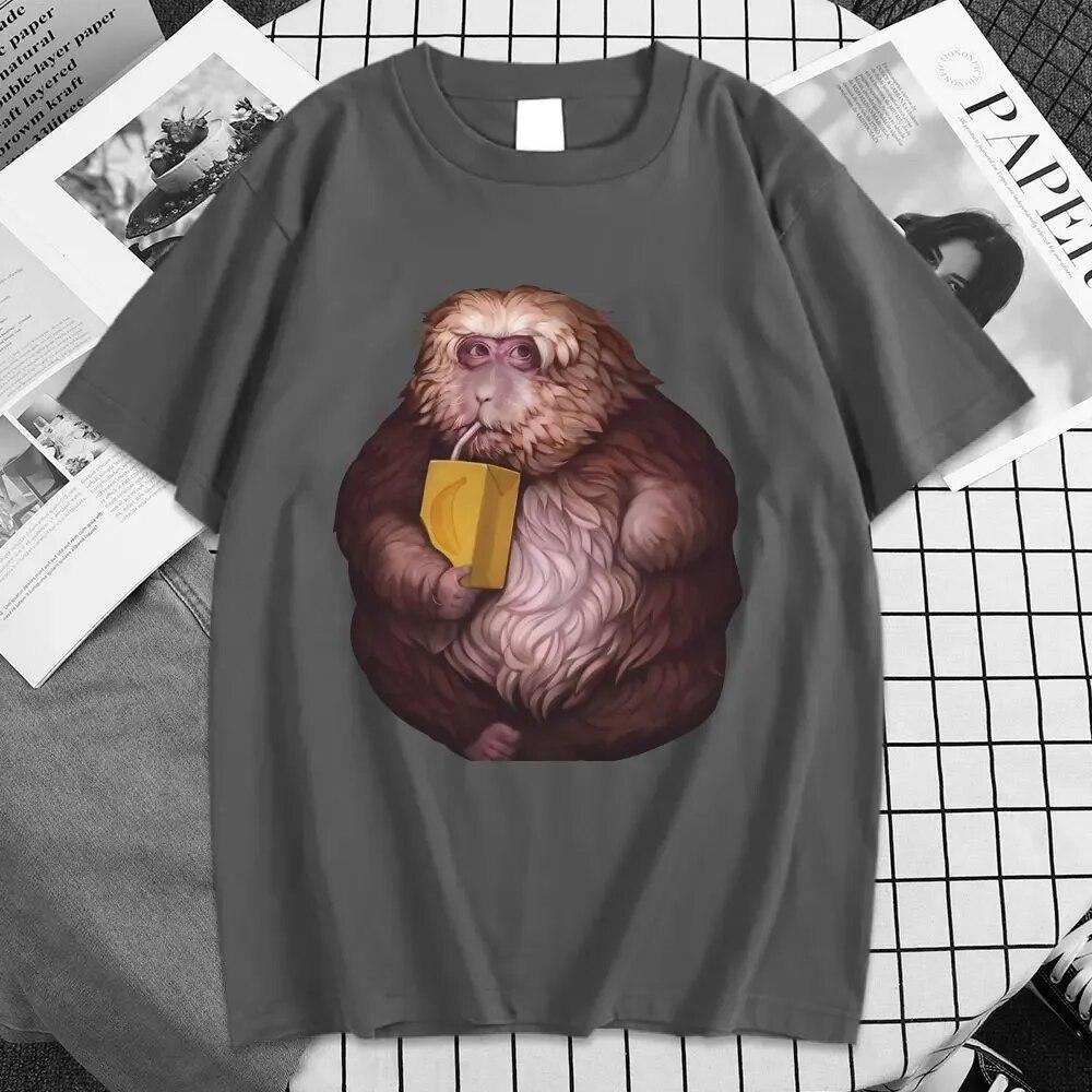 Забавная футболка с графическим принтом Zoon XingXing Monkey, летние хлопковые футболки с короткими рукавами, одежда унисекс с круглым вырезом, крутая футболка большого размера