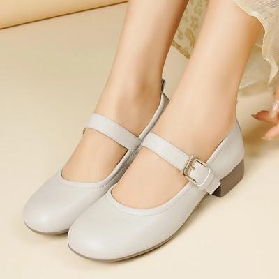 Женская обувь Beanie из натуральной кожи 2024 года, весна, новые женские нескользящие туфли на плоской подошве для женщин