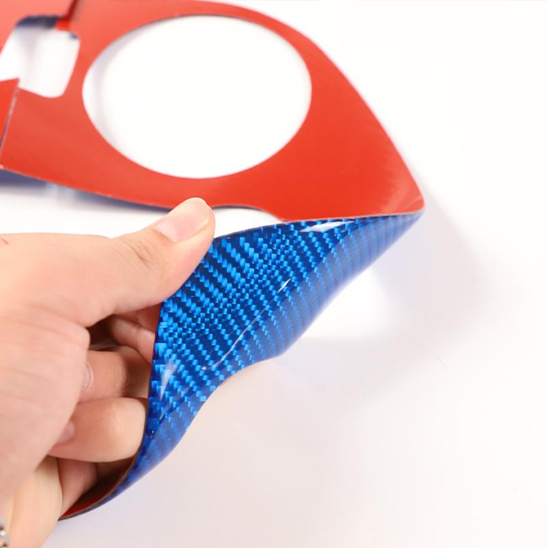 Углеродное волокно автомобиля внутренняя центральная панель управления отделка выход CD кондиционер крышка наклейка для Mitsubishi Eclipse