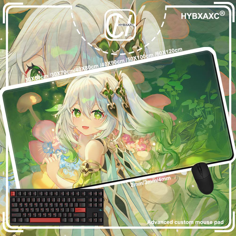 Нахида Коврик для мыши Genshin Impact Игровые Ноутбуки Аксессуары для ПК Резиновый Коврик Игровой Клавиатура Настольный Коврик Коврик для Мыши Коврики для Мыши Коврик для Мыши Xxl