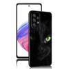 Черный кот пристально смотрит на чехол для телефона Samsung A13 A22 A24 A32 A23 A25 A34 A35 A52S A53 A54 A55 A73 A12 A14 A15 A31 A33 A50 A51
