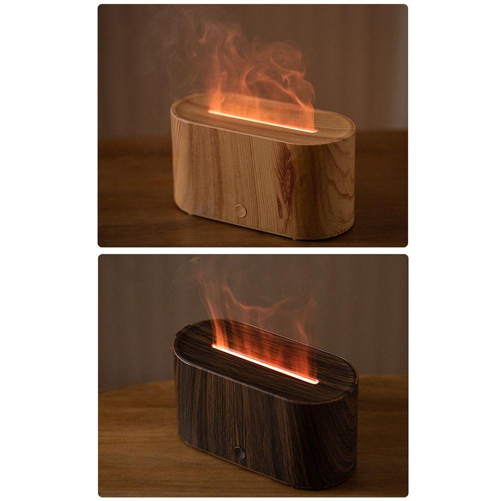 Colorful Light Essential Oil Aroma Diffuser 130ml Capacity Flame Aromatherapy Machine  Bedroom Use