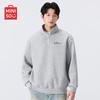 MINISO Мужской свитшот в американском стиле с воротником-стойкой и застежкой-молнией до середины