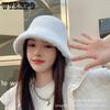 Winter Women's Hat Korean Version Autumn and Winter Warm Pure Color Big Head Circumference Fisherman Basin Hat