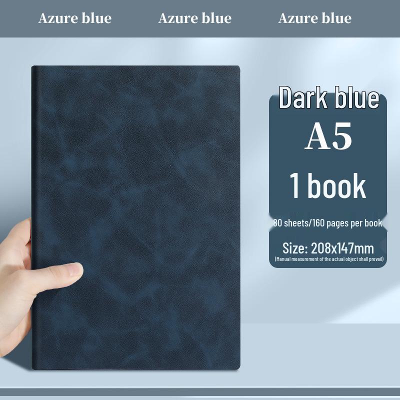 A5 Soft Sheepskin Leather Notebook - Business & Student Diary