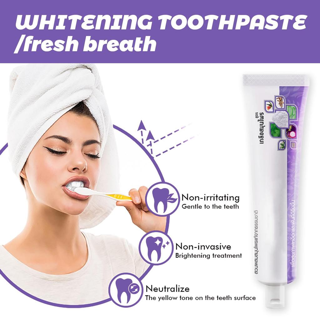 Зубная паста с экстрактом Шуанлянь на основе трав очищает желтые зубы и пятна, освежает и укрепляет здоровье зубов, 90 г