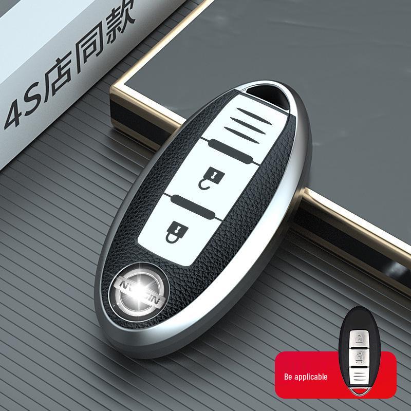 Чехол-брелок для ключа Nissan Sylphy Tiida Bluebird Teana Kicks Qashqai Tuoda Premium
