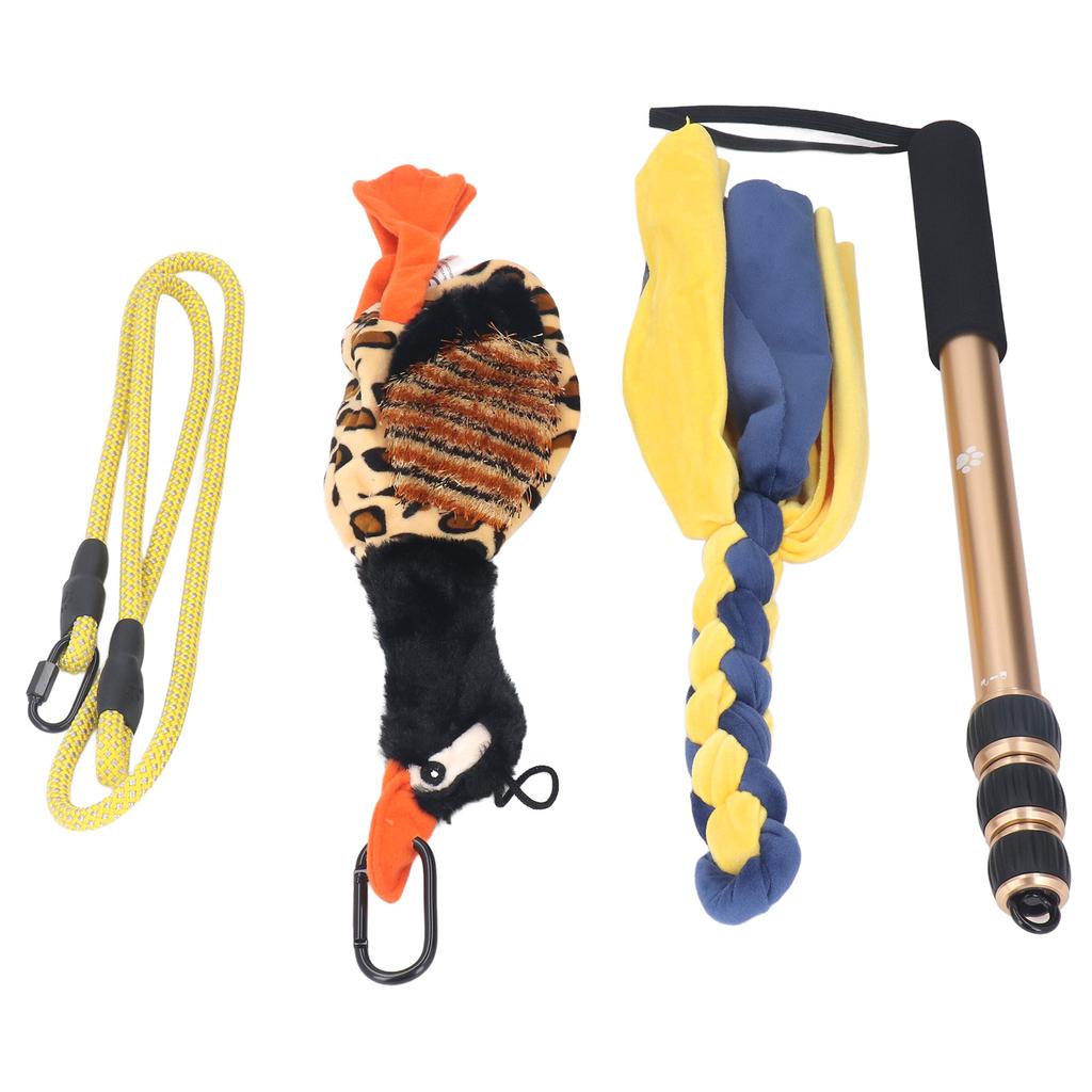 52 Inch Telescopic Dog Teaser Stick Flirt Pole for Dog Interactive Flirt Pole Toy Dog Extendable
