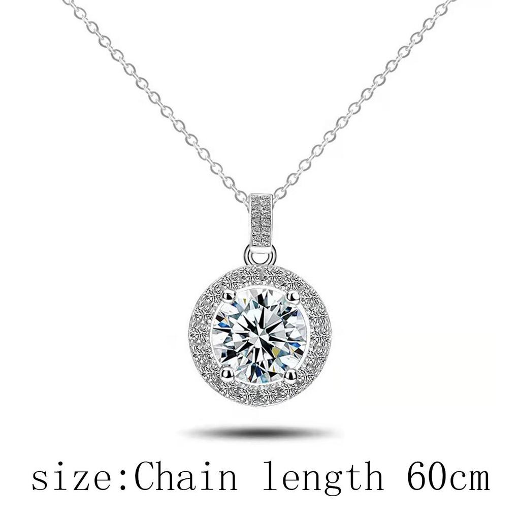 Fashion Luxury Eight Hearts and Eight Arrows Round Bag Pendant Necklace Female Clavicle Chain Jewelry