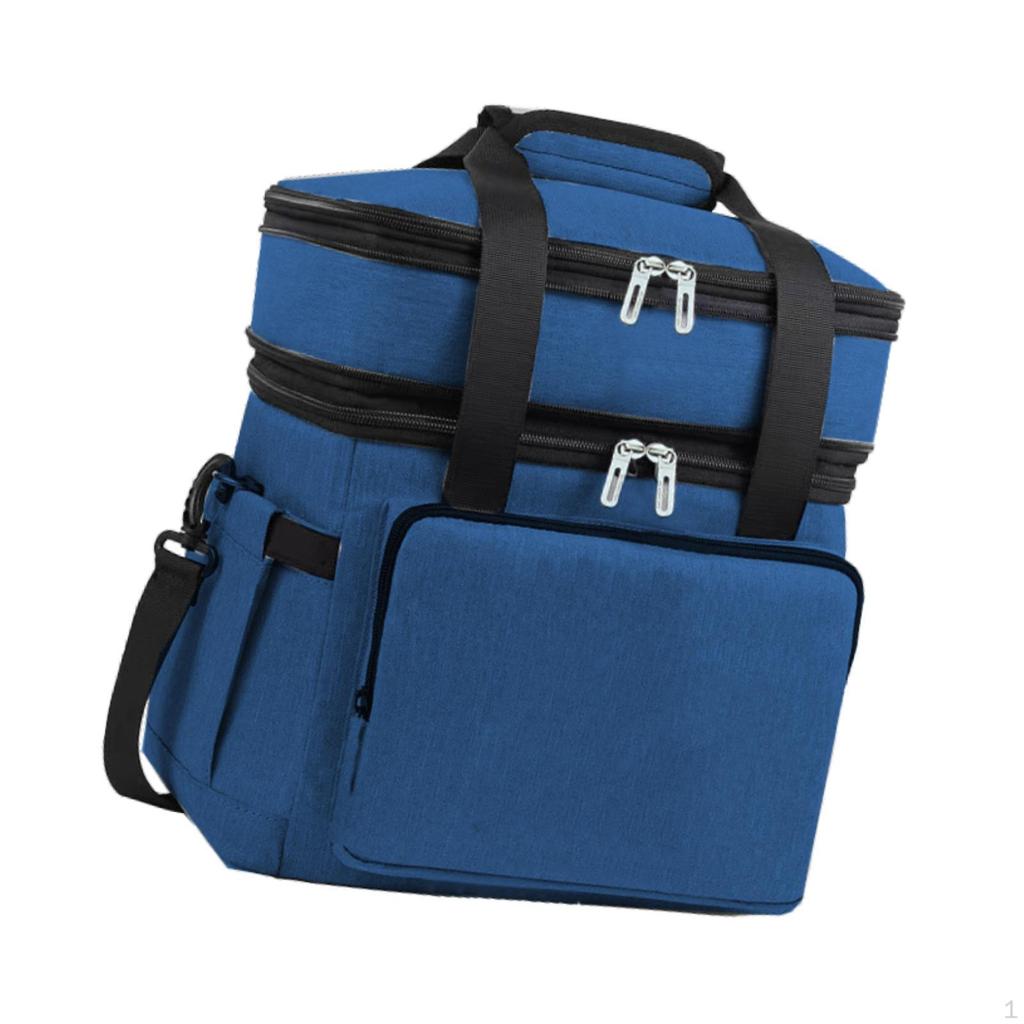 Холодный мешок расширяемый контейнер сгущенный еда двойной уровень для кемпинга офис
