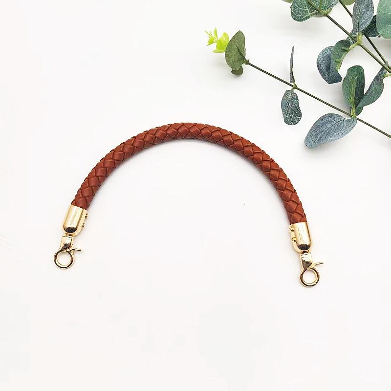 Chic 30cm Braided PU Leather Strap for Customizable DIY Purse Handle Solutions