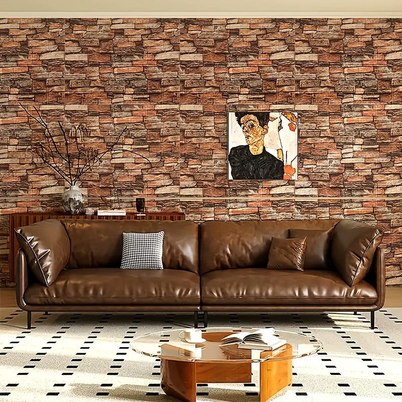 70x100 см Высококачественные Антикварные 3D Стеновые Панели Самоклеящаяся Наклейка на Стену Винтажная Декор Домашнего Интерьера