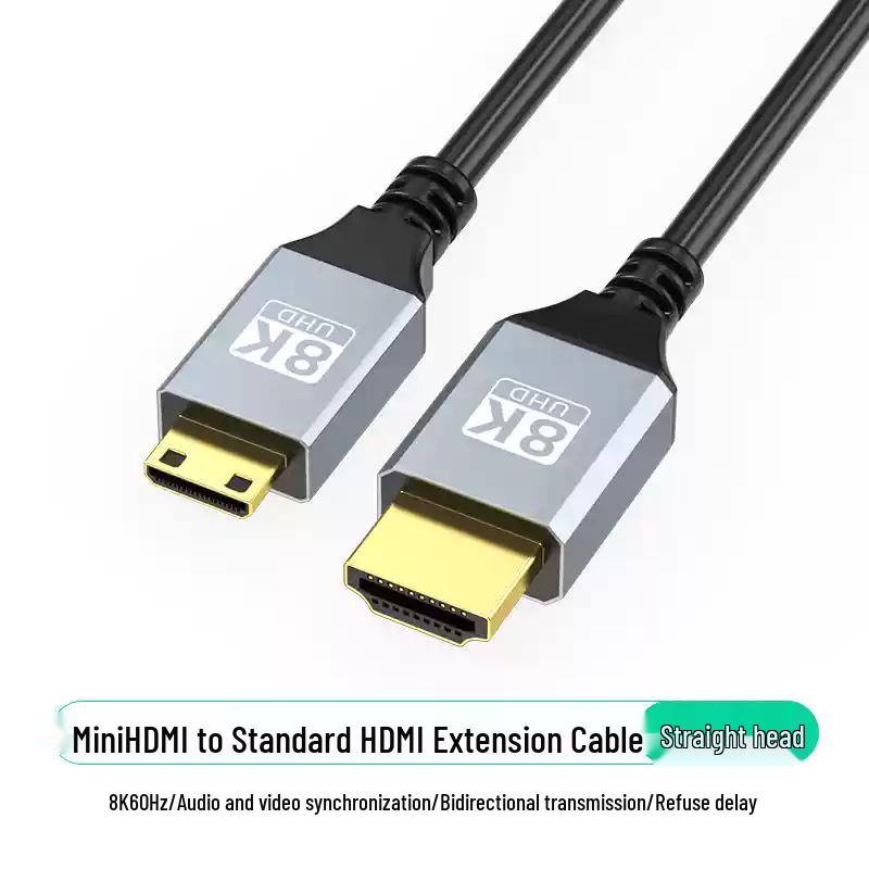8K60Hz Mini HDMI to HDMI многонаправленный угловой кабель для камеры/ноутбука