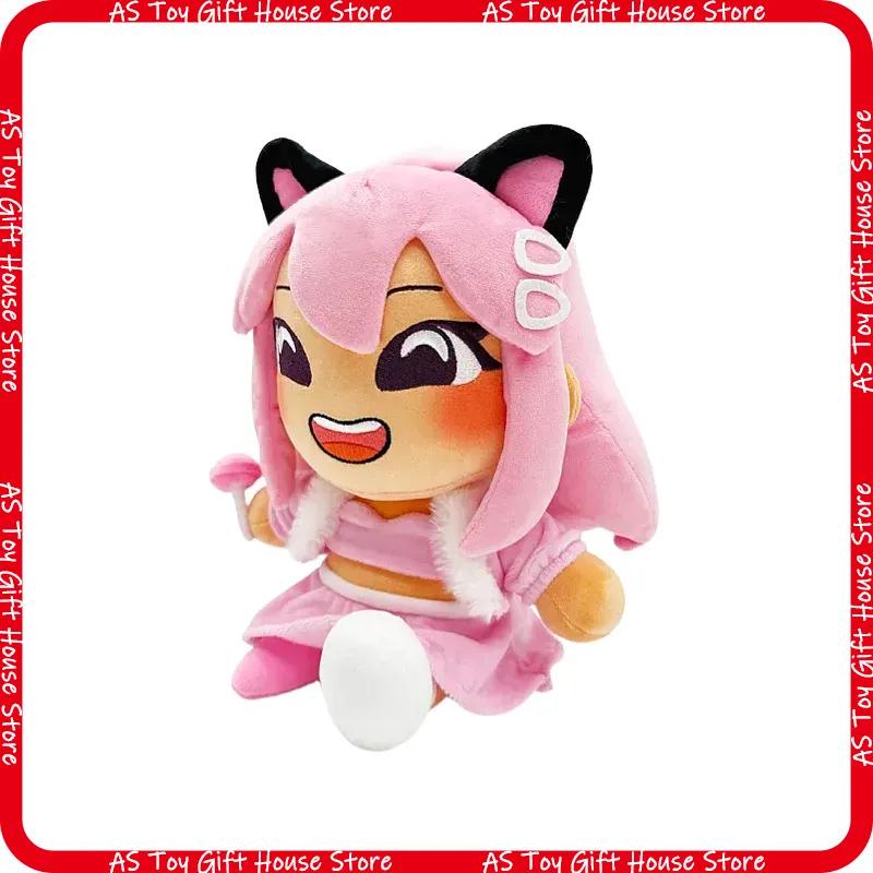 Roblox Layla Plush Doll Pink Cat Ear Soft Stuffed Plushie Youtube Influencer 24Cm 170G Birthday Holiday Gift For Game Fans
