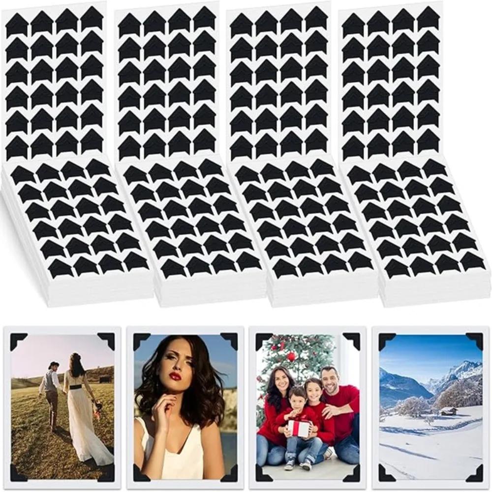 120/24Pc Photo Corners Stickers Diy Vintage Corner Kraft Paper Stickers For Photo Album Frame Decoration Scrapbooking Picture