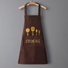 Women's Waterproof PVC Apron with Cooking Sleeves - Oil-Proof, Customizable, Half-Length Waist Design