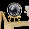 3D хрустальный шар с подставкой, планета, лазерная гравировка, глобус Солнечной системы, астрономический подарок, подарок на день рождения, стеклянная сфера, украшение для дома