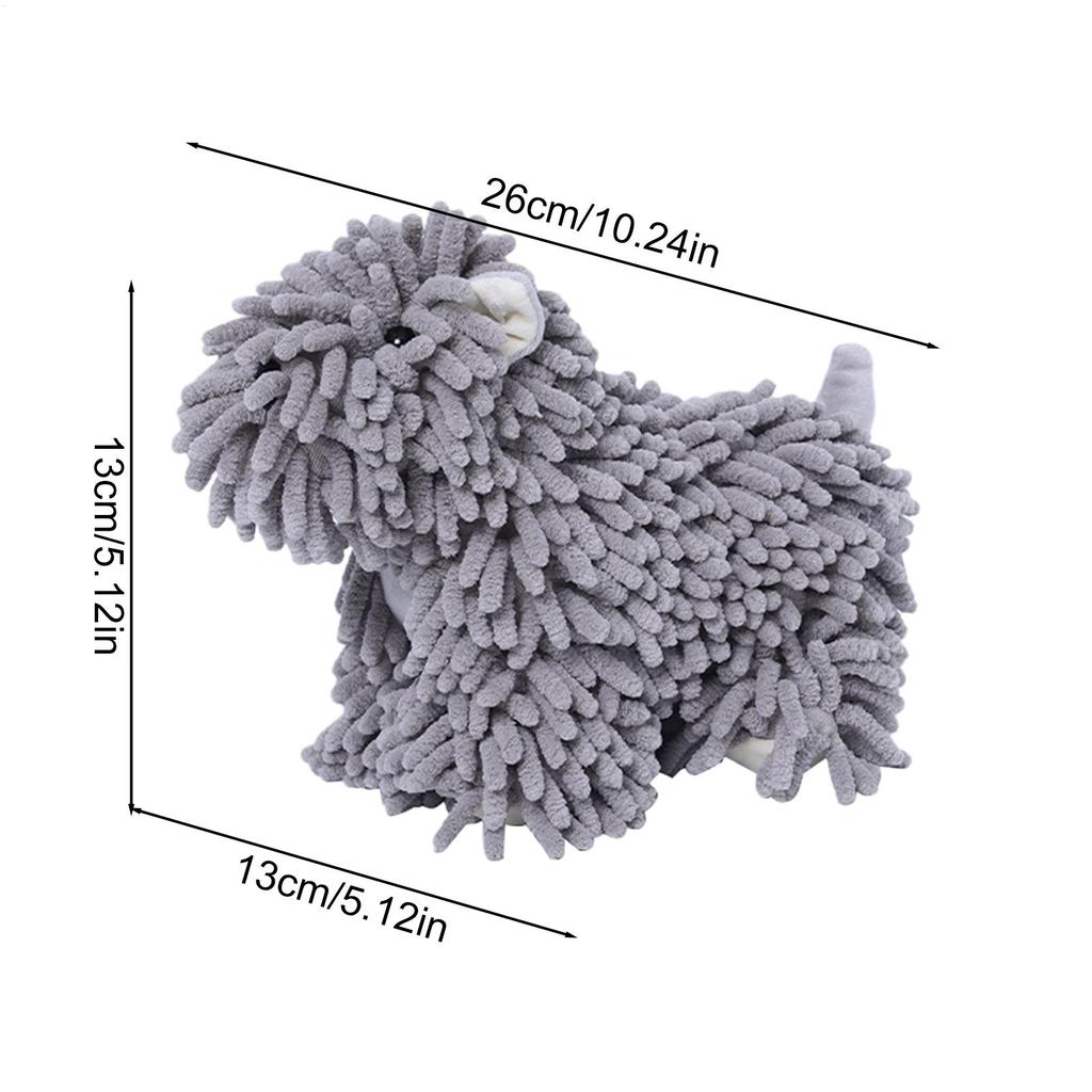 Hand Towel Balls For Bathroom Cartoon Puppy Chenille Hand Towel Cartoon Highly Absorbent Cleaning Cloth Decorative Household