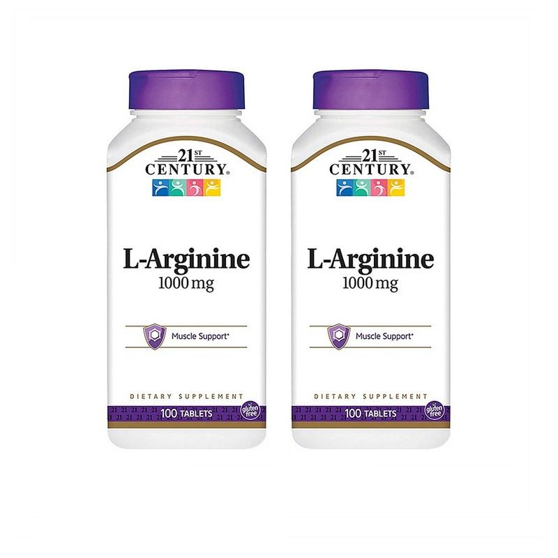 21st Century L-Arginine 21st Century L-Arginine 1000mg 100 tablets 2 packs