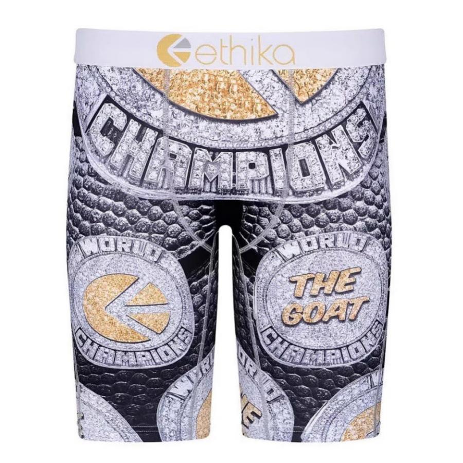 Мужские дышащие квадратные трусы ETHIKA: Модные спортивные плавки с принтом, плавки для фитнеса, пляжные штаны.