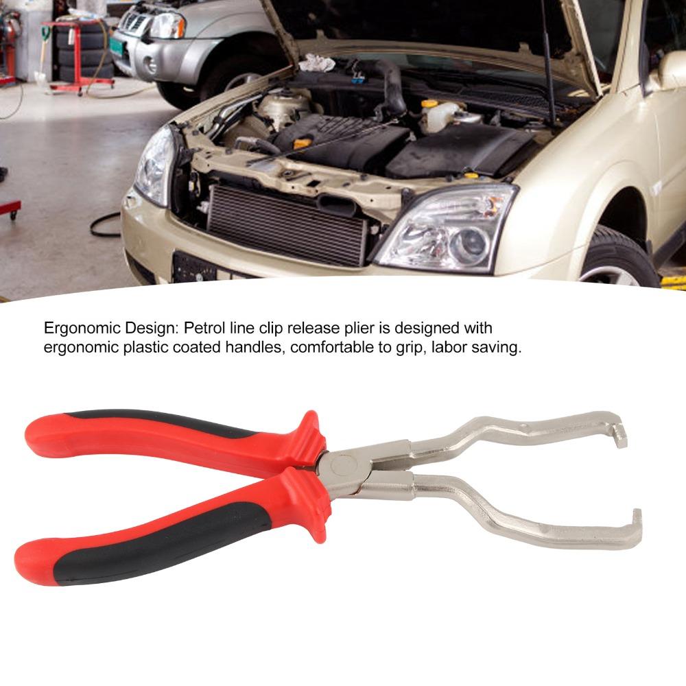 Ergonomic Electrical Disconnect Pliers Stainless Steel Fuel Pipe Plier Pipe Clip Repair
