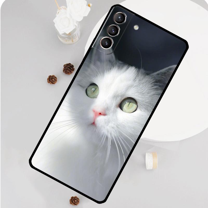 Чехол для телефона с глазом кошки для Samsung Galaxy S26 S25 S24 S20 S21 S22 S23 Ultra S10 Plus S25 FE Funda Cover