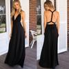 Sexy Women Multi-worn V-neck Wrap Around Design Robe Maxi Dress