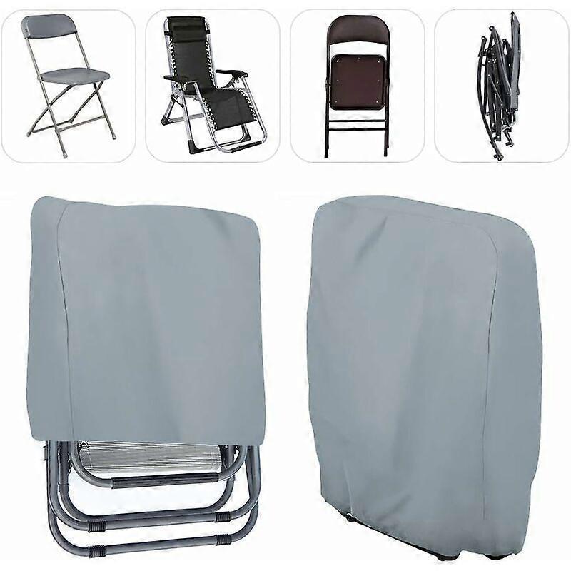 Protective Cover for Folding Chairs Cover for Garden Chairs UV Resistant Windproof for Garden Lounger Sun Lounger Folding Sun Lounger, with Oxford Car
