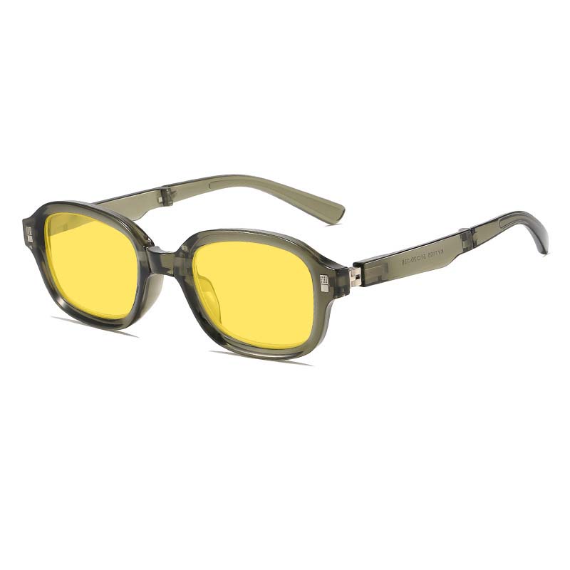 Очки ночного видения для вождения с коробкой, антибликовые очки, мужские женские складные очки для компьютера Aquare с защитой от синего света