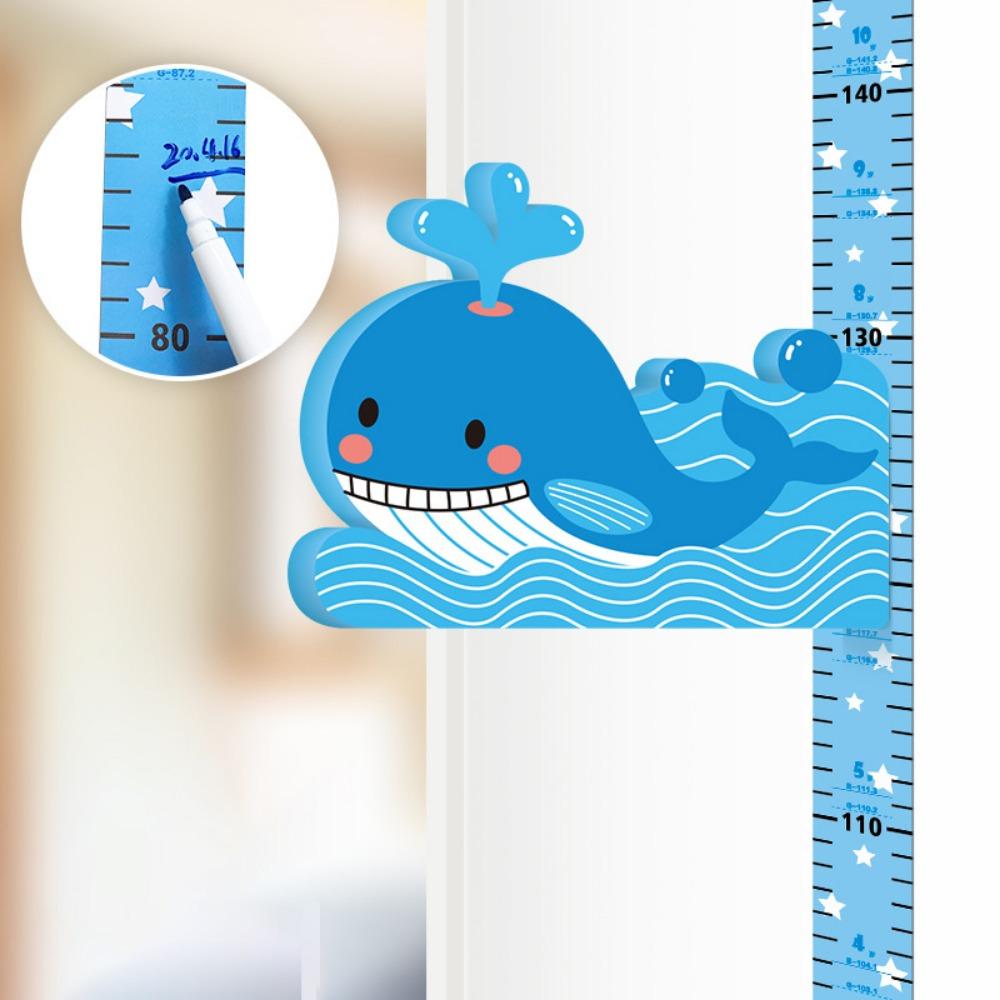 Cute 3D Children's Height Sticker Removable Wall Sticker Growth Chart  Kindergarten