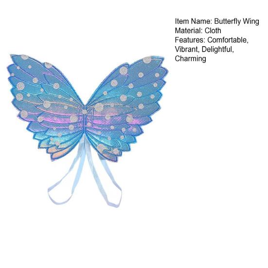 Градиентное крыло бабочки для девочек, крыло феи-принцессы, крыло бабочки, костюм для нарядного платья на день рождения, свадьбу, аксессуары для Хэллоуина для вечеринок, выступлений