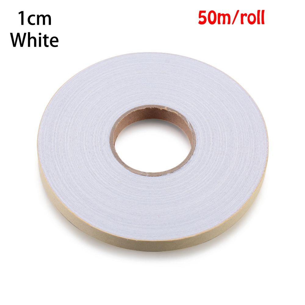 50m/roll DIY Craft Interlining Apparel Clothes Sewing Roll Double-sided Adhesive Fabric Hem Tape