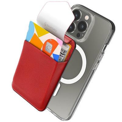 Чехол-картхолдер для iPhone, совместимый с MagSafe, с магнитным держателем для карт телефона, с карманом для проездного SUICA и задним карманом для кредитных карт для iPhone 16 Pro и iPhone