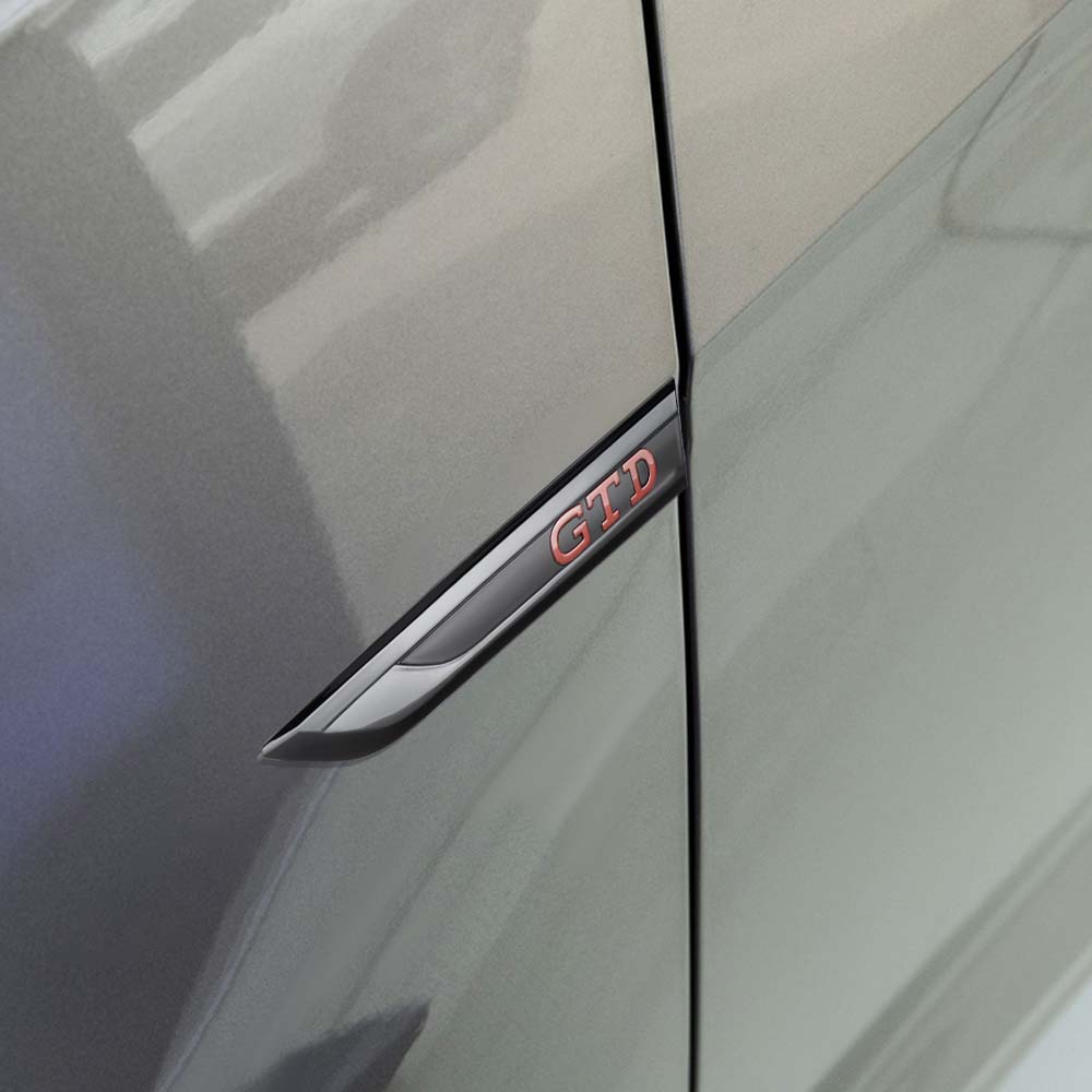 2 ШТ. НОВЫЕ Эмблемы-наклейки на крыло автомобиля из АБС-пластика для Polo GOLF Sagitar Jetta Bora Lavida Tiguan Passat Santana