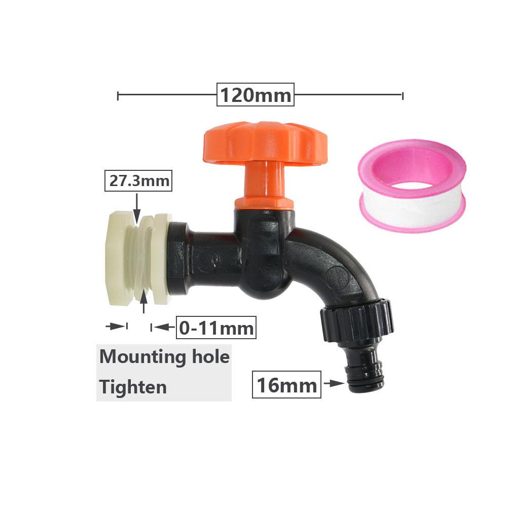 Адаптер для крана с резьбой 1/2 3/4 дюйма S60 IBC для резервуара с водой, аквариума, сменный дренажный фитинг, клапан для садового крана