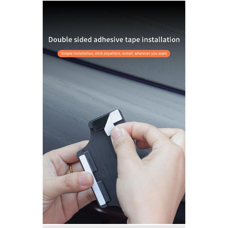Self-Adhesive Car Interior Card Holder Multi-function Portable Card Storage Box Car Sun Visor Card Slot Box Car Interior Storage