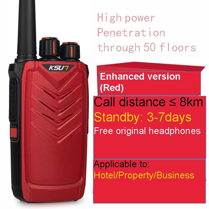 Радиопередатчик Walkie Talkie перезаряжаемый тонкий беспроводной 16-канальный УВЧ