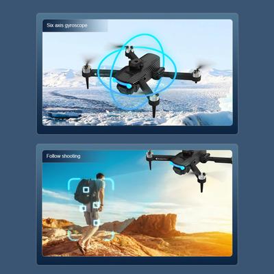Мини-дрон с дистанционным управлением и двойной камерой 8K Складной безголовый воздушный дрон с бесщеточным двигателем