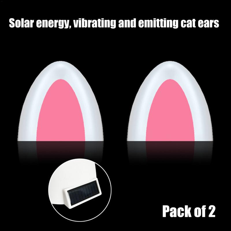 Фонари на крышу грузовика с изображением кошачьих ушей, стильный ремонт крыши автомобиля, защитные огни на солнечных батареях, улучшенная видимость для экстерьера автомобиля