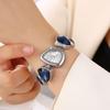 Irregular Shape Casual Easiest for Match Vintage Quartz Watch for Daily Wear Women's Gemstone Crystal Bracelet Watch