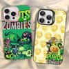 Чехлы для телефона Plants Vs Game Z-Zombies для IPhone 17 16 15 14 13 12 11 Plus Pro Max Цветной чехол