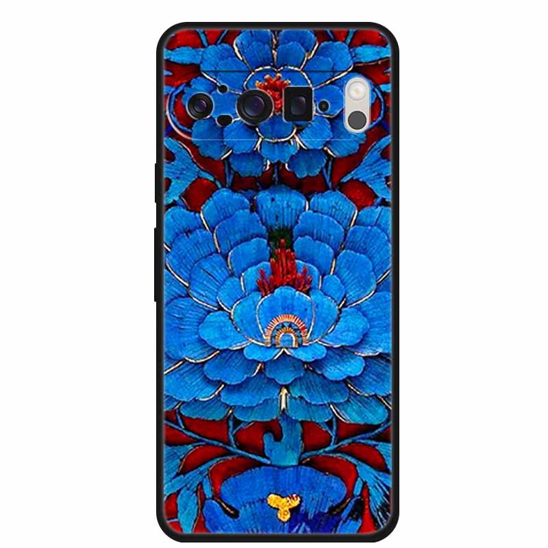 3D Тисненая Крышка Для Google Pixel 9 Pro XL / Pixel 9 Pro / Чехол Pixel 9 Цветочный Рельеф Мягкий Силиконовый Чехол Для Google Pixel 9