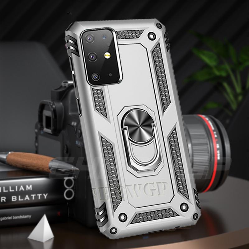 Противоударный чехол с магнитной броней для Samsung Galaxy A51 A71 A21S A50 A70 A70 A01 A11 A21 A31 A41 A81 A91 A40 A20 A10 S S20 S10 S9 Plus крышка держателя кольца