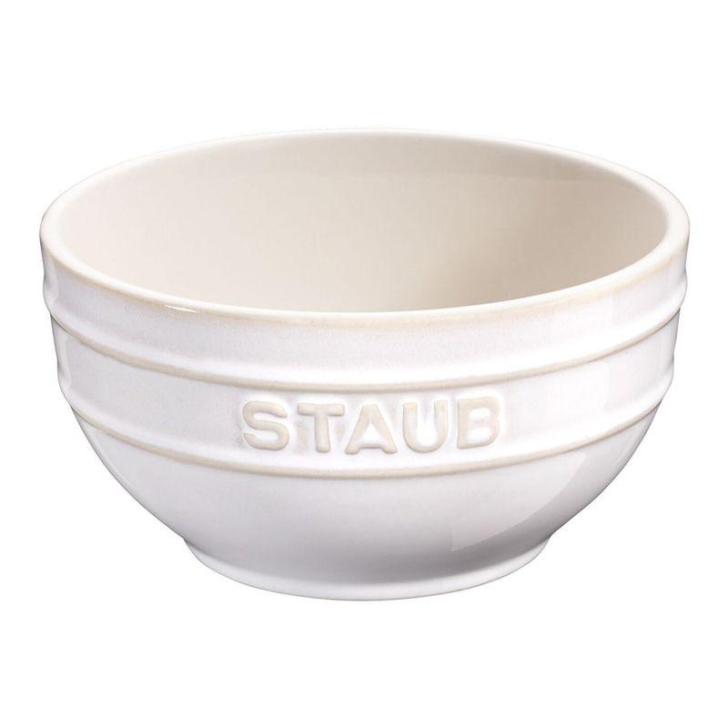 Керамическая круглая миска Staub 12 см (Слоновая кость белый)